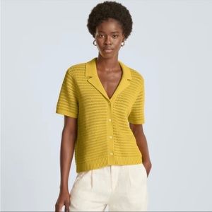 Everlane The Crochet Knit Polo Shirt